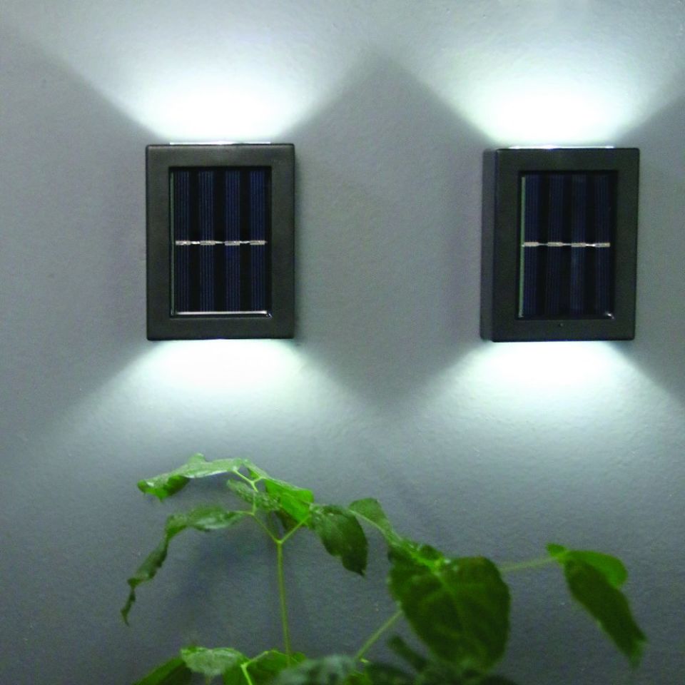 SolarBurda 6W Solar Çift Yönlü Duvar Apliği