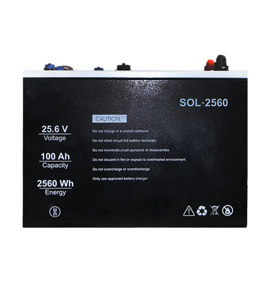 SOLİNVED 25.6 V 100AH LIFEPO4 AKÜ