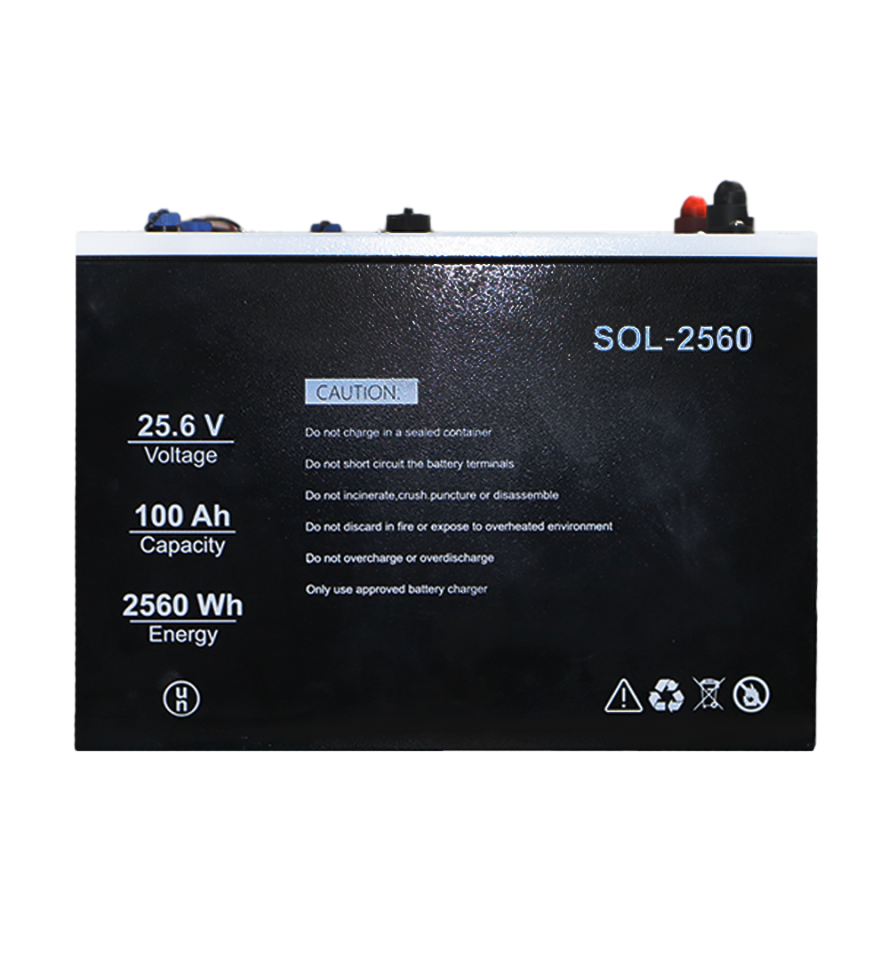 SOLİNVED 24 V 100AH LIFEPO4 AKÜ