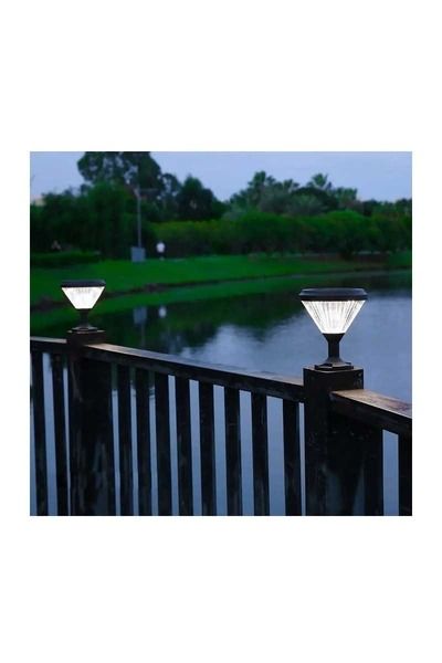 ACK AG60-07831 8W/h 6500K Beyaz Yuvarlak Solar Led Bahçe Armatürü