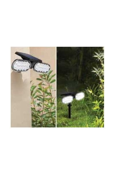 ACK AG60-02801 8W/h 3000K Günışığı Led Kazıklı İkili Solar Çim Armatürü
