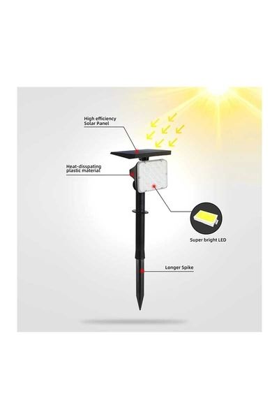 ACK AG60-01881 8W/h Amber Solar Led Kazıklı Çim Armatürü