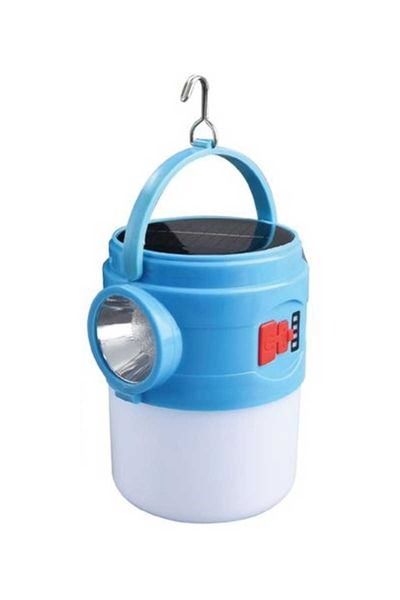 Solar Burda 30W 6500K Beyaz Solar Mavi Kamp Lambası
