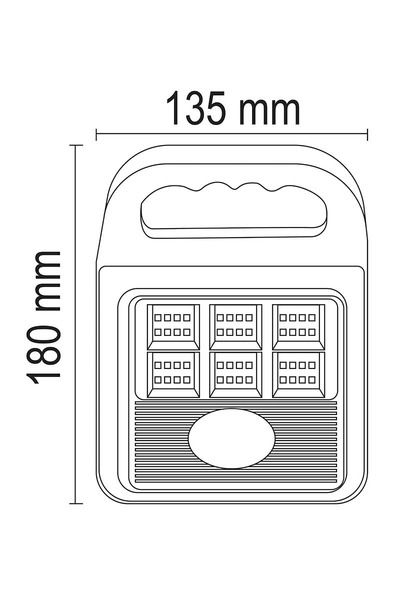 Solar Burda 20W 6500K Beyaz Solar Kamp Feneri