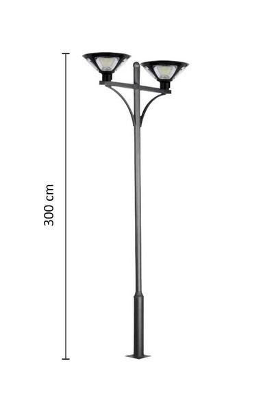 Alüminyum Solar Aydınlatma Direği D2 2x200W 300cm