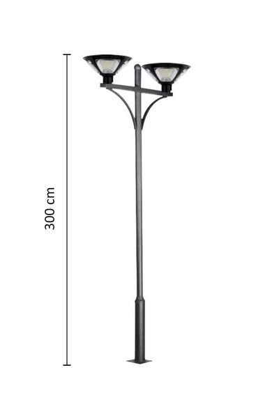 Alüminyum Solar Aydınlatma Direği D2 2x200W 300cm