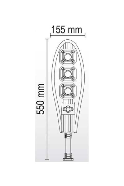 Beyaz Solar Sokak Armatürü  90W 6500K