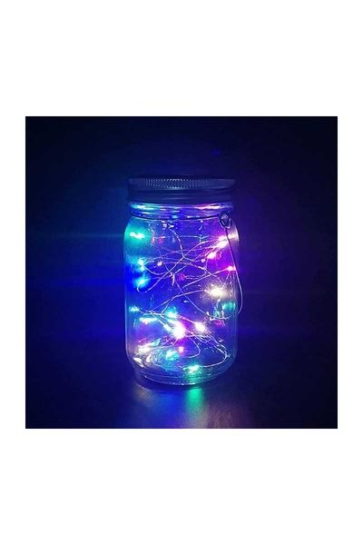 Solar Burda 3W Rgb Solar Peri Ledli Dekoratif Kavanoz