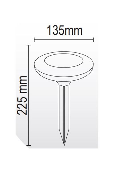 Solar Çim Armatürü 5W 6500K