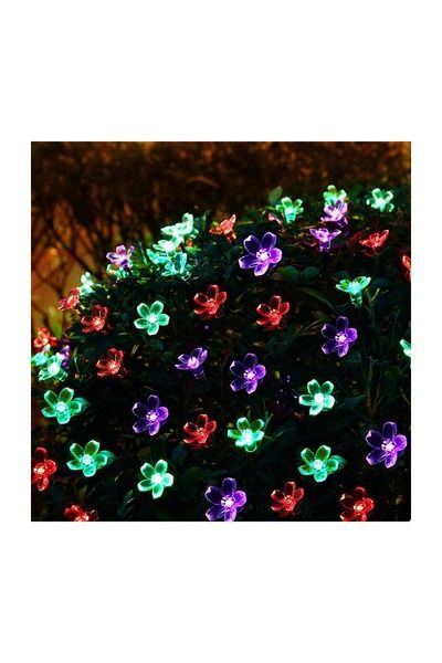 Rgb Solar 5 Metre 7 Mod Işık Zinciri 20W