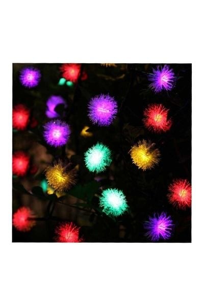 Rgb Solar 5 Metre 7 Mod Işık Zinciri 20W