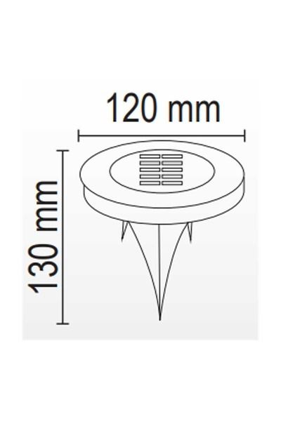Beyaz Solar Çim Armatürü 5W 6500K