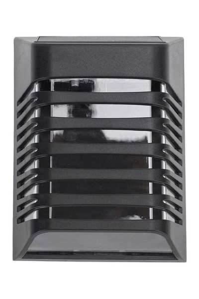 Ack Ag60-09851 90mmx120mmx53mm Ip54 3000k Sıyah Solar Led Cıt Aplık
