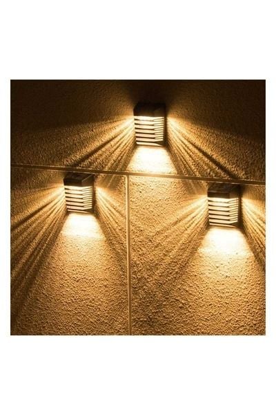 Ack Ag60-09851 90mmx120mmx53mm Ip54 3000k Sıyah Solar Led Cıt Aplık