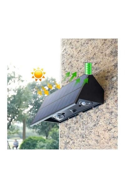 Ack Ag60-09801 142x73x80mm 3000k Cıft Yonlu Sıyah Govde Solar Led Bahce Armaturu