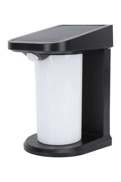 Ack Ag60-04851 127mmx105mmx179mm Dımlı Ip54 Sıyah Solar Led Duvar Aplıgı