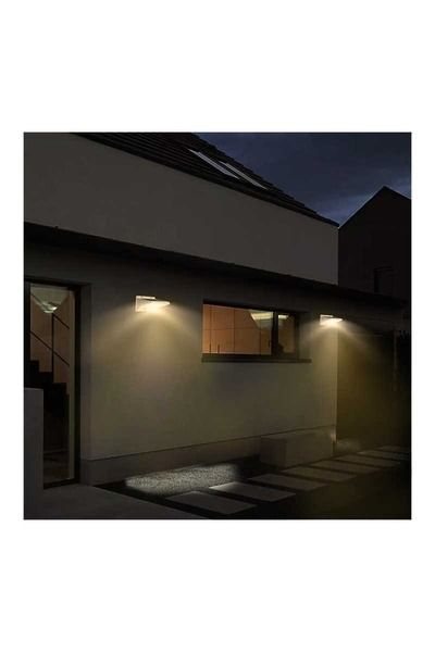 Ack Ag60-07851 164mmx109mmx84mm Dımlı Beyaz Hareket Sensorlu Solar Duvar Aplıgı