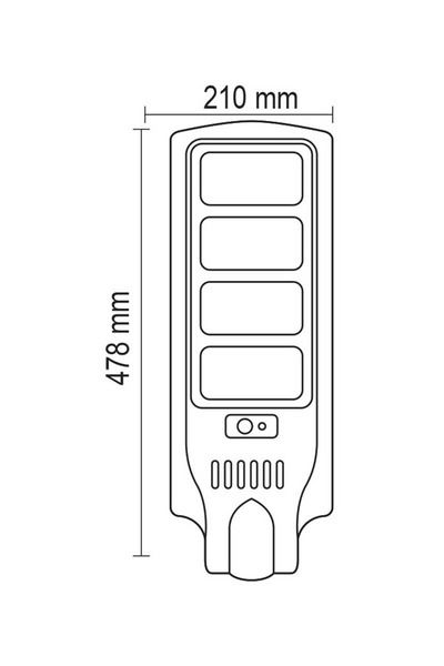 Beyaz Solar Sokak Armatürü 120W 6500K