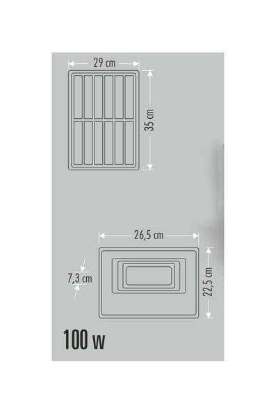 Cata CT-4648 100W 6400K Beyaz Kumandalı Led Solar Projektör