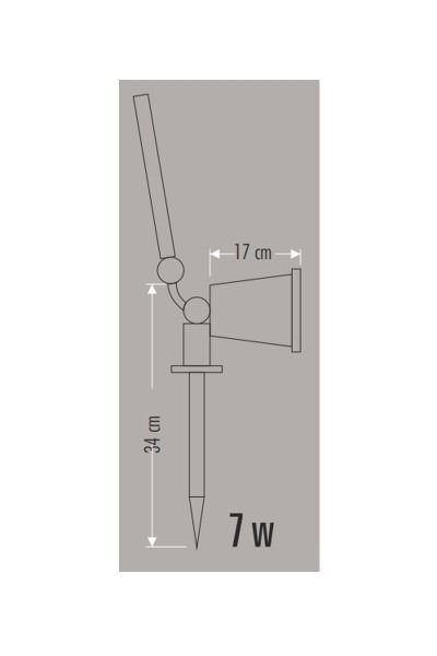 Cata CT-7310 7W Amber Solar Bahçe Armatürü